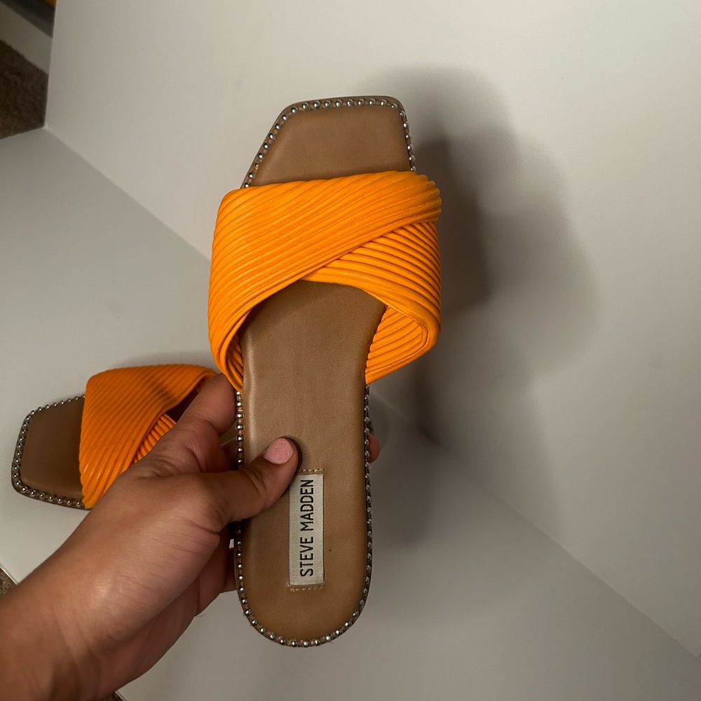 Steve Madden Bright Orange Sandals
